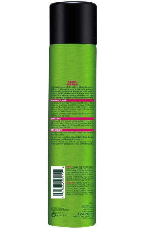 Garnier Fructis Style Volume Anti-Humidity Aerosol Hairspray 8.25 oz (Pack of 1)