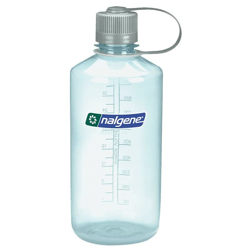 Nalgene Tritan Narrow Mouth BPA-Free Water Bottle, Seafoam, 32 oz