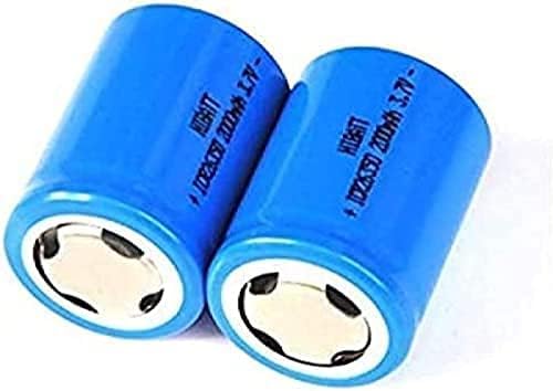 IEVEDIVB for 2pcs 3.7V 26350 Ion Rechargeable ICR26350 2000Mah Ion Cell Batteries for Electric Shaver Beauty and Personal Care IEVEDIVB