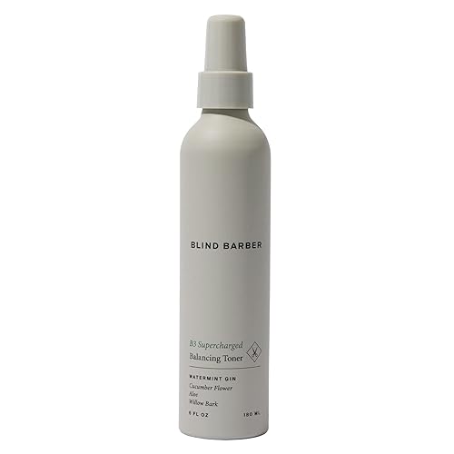 Blind Barber B3 Supercharged Balancing Toner - Mens Toner with Refreshing Minty Scent - Formulated with Cucumber, Aloe & Willow Bark to Hydrate