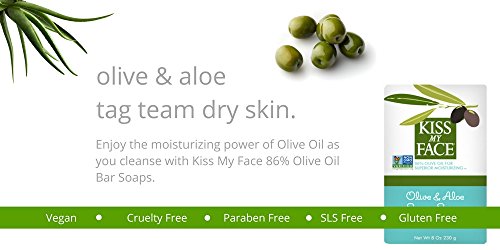 Kiss My Face Olive & Aloe Soap, 8.0 oz (230 g) Beauty & Personal Care Kiss My Face