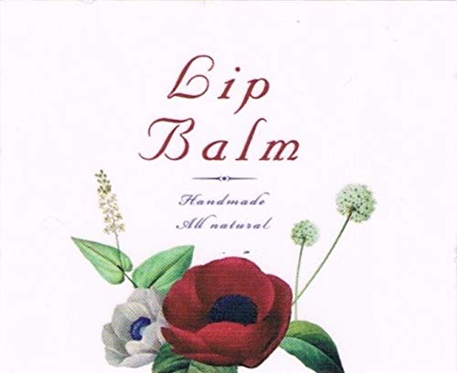 ZZYBIA Assorted Clear Vinyl Lip Balm Label Sticker for Lip Balm Tubes Containers 20pcs - Red Rose