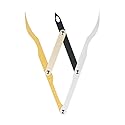 HOTWE Eyebrow Stencil Ruler for Microblading, Three-point Positioning Balance Ruler for Semi Permanent Makeup, Golden Ratio Caliper Measurement Tools