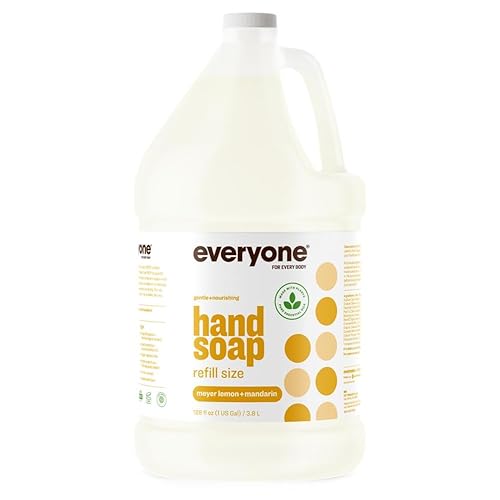 Everyone Liquid Hand Soap Refill, 1 Gallon, Meyer Lemon and Mandarin, made with Essential Oils for kitchen and bathroom