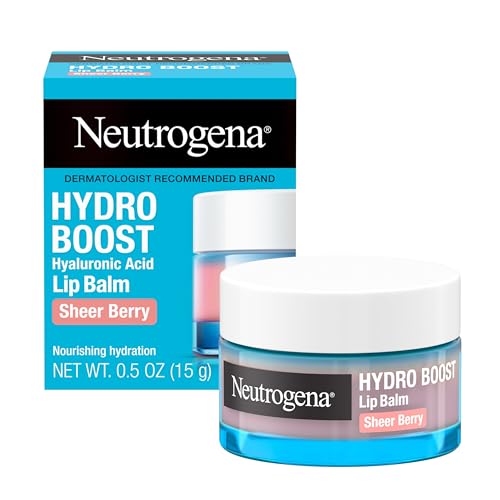 Neutrogena Hydro Boost Hyaluronic Acid Lip Balm, Nourishing Vitamin E Leaves Lips Feeling Hydrated, Sheer Pink Tinted Color with a Sweet Berry Flavor