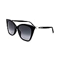 JIMMY CHOO RUA/G/S Black Silver/Dark Grey Shaded 56/18/145 women Sunglasses
