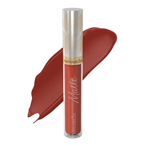 Mirabella Luxe Advanced Formula Matte Lip Gloss, Richly Pigmented Long-Wear and Full-Coverage Liquid Lipstick, Matte Lipstick for Women Stays Put and