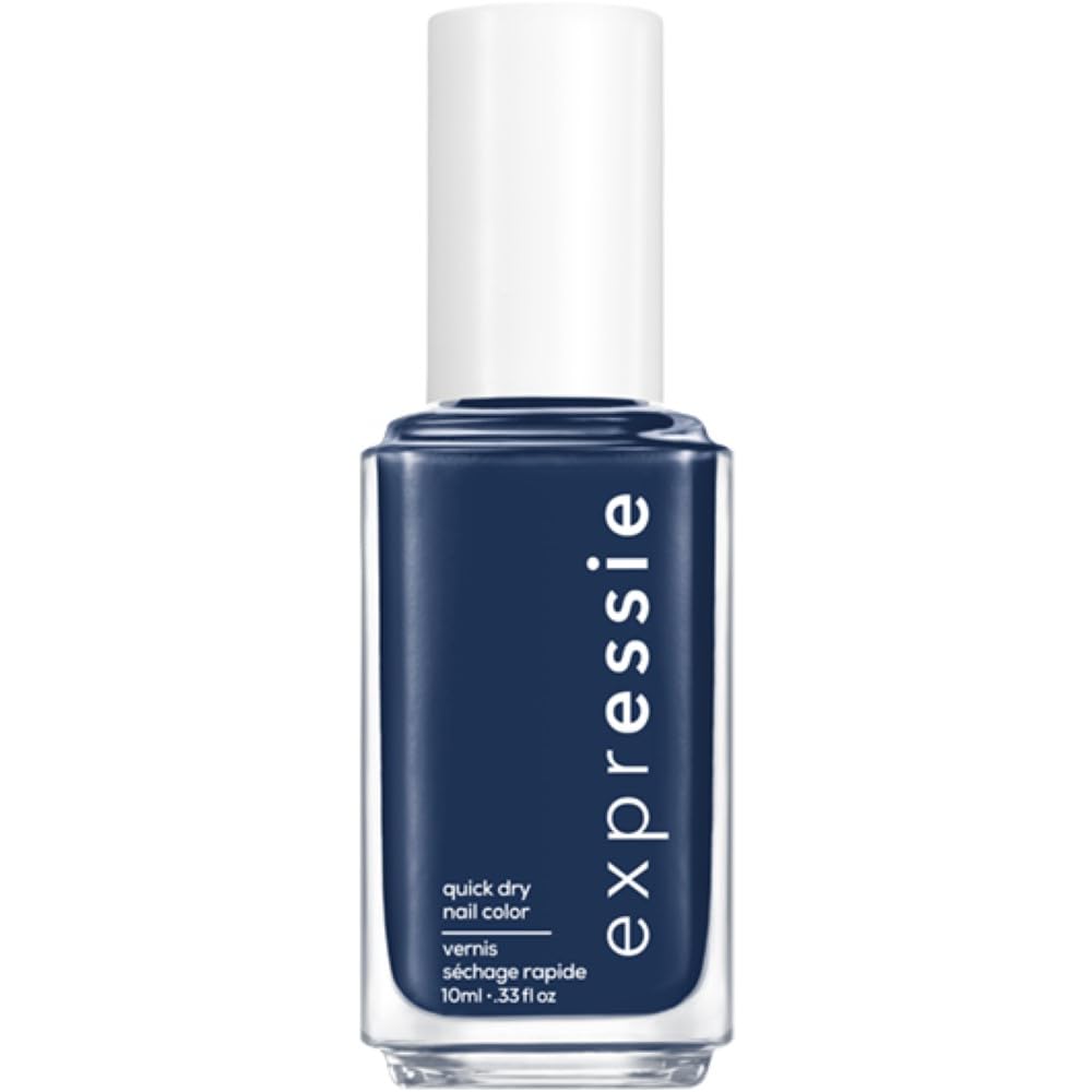 Essie expressie, Quick-Dry Nail Polish, 8-Free Vegan, Navy Blue, Left On Shred, 0.33 fl oz Beauty & Personal Care essie