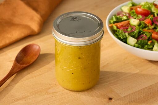 Ball - 16oz Wide Mouth Jars with Lids & Bands 12 Pack Jars, Large Glass Mason Jar for Food Storage with airtight Lid, 0.125 Gallon Glass Jar with Lid…