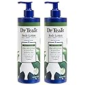 Dr Teal's Body Lotion - Moisture Plus - Rejuvenating Eucalyptus & Spearmint Essential Oils, 18 Fl Oz 2-Pack (36 Fl Oz)