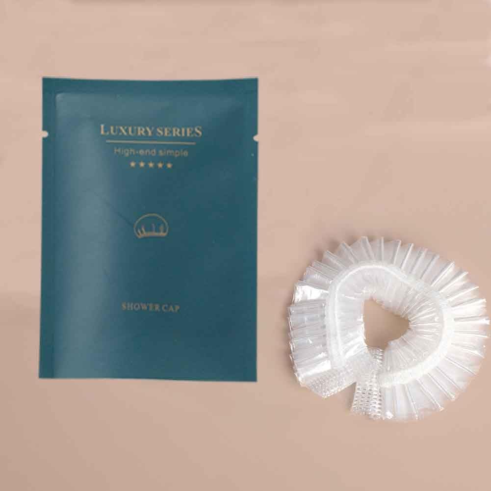 50Pcs Luxury Multipurpose Thick Disposable Shower Caps Individually Wrapped Beauty and Personal Care QiMontGiaGonp