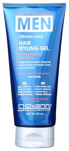 Giovanni Cosmetics Men Hair Styling Gel, 6.8 oz