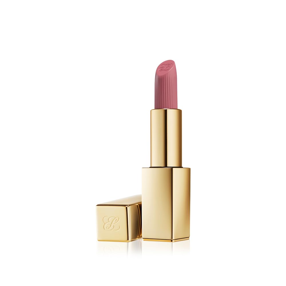 Estée Lauder Pure Color Long Lasting Cream Lipstick for Women with Cream Finish | Plumping & Nourishing 0.12 Ounce, 441 Rose Tea