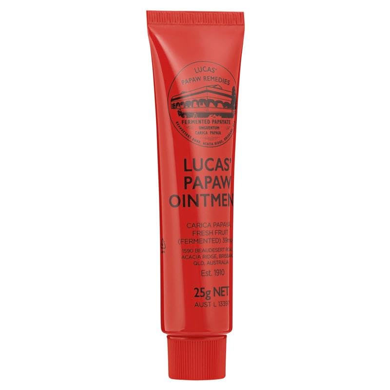 Lucas Papaw Ointment 25g - Soothing Lip and Skin Healing Balm with Fresh Fermented Carica Papaya, Natural Ingredients, Suitable for All Skin Types Beauty and Personal Care Lucas Papaw