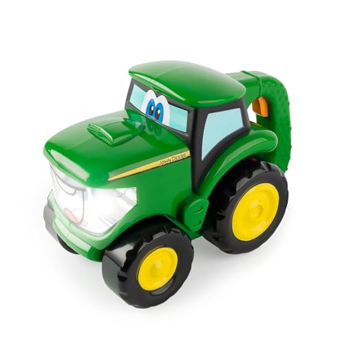 TOMY John Deere Johnny Tractor Toy Flashlight - 2-in-1 Kids Flashlight and Toy Tractor with Free Rolling Wheels - Officially Licensed John Deere…