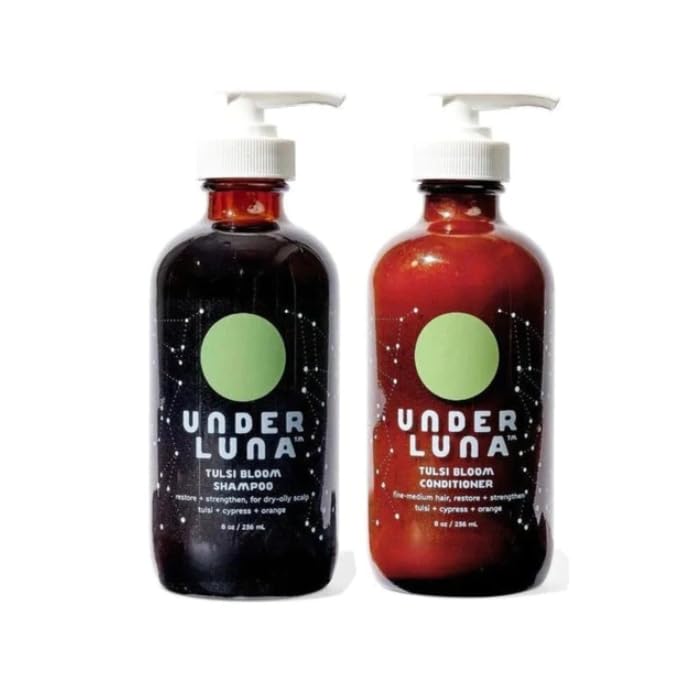 Under Luna 8 Oz Tulsi Bloom Shampoo & Conditioner Duo, White