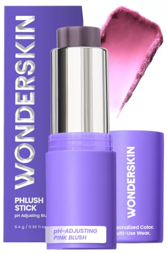 Wonderskin Cream Blush Stick pH-Activated - pHlush Stick Multi-Use, Blush for Cheeks and Lips, Cooling Nourishing Color-Adjusting Makeup Beauty and Personal Care Wonderskin Default Title