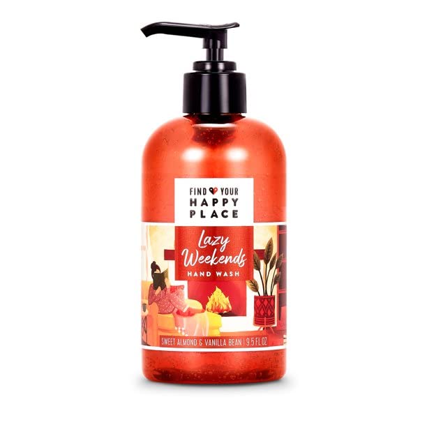 Find Your Happy Place Liquid Gel Hand Wash Lazy Weekends Sweet Almond And Vanilla Bean 9.5 fl oz