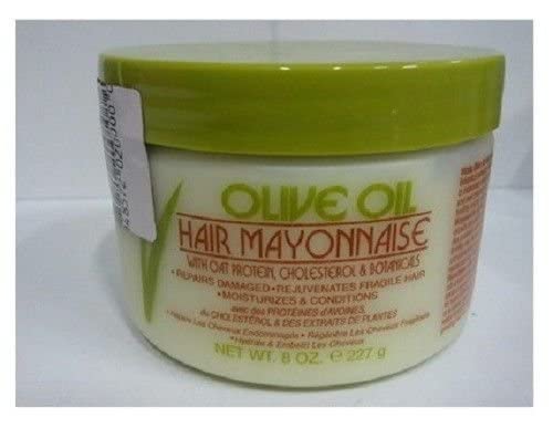 VITALE Olive Oil Hair Mayonnaise 8oz with Oat & Egg Protein and Vitamins - Good on Color & Thermal Treated Hair - for Dry & Damaged Scalp Men, Women