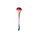 Nail Brushes Nail Art Dust Remover Brush, Aluminum Handle Soft Nail Dust Cleaning Brush Acrylic UV Gel Powder Removal Manicure Tool (Rainbow)
