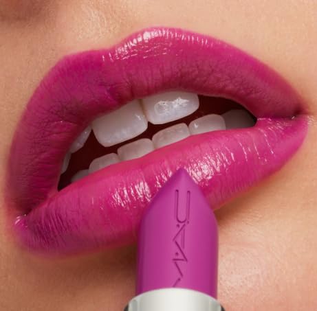 MAC Cosmetics Ximal Sleek Satin Lipstick - 822 Violet Vapor (Electric violet) 0.12 Oz / 3.5 g