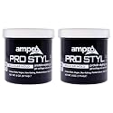 AmPro Pro Styl Styling Gel - Non-Flaking, Alcohol Free, Vegan Formula - Flexible, Touchable Hold for All Hair Textures - Regular - 2 pc