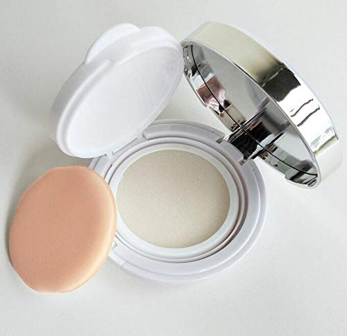 DNHCLL White Empty Luxurious Portable Air Cushion Puff Box BB Cream Container Dressing Case Powder Box with Air Cushion Sponge Powder Puff