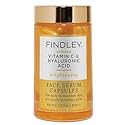 Findley Brightening Face Serum with Vitamin C & Hyaluronic Acid | Hydrating & Radiance Boosting | Improves Skin’s Appearance (60 pcs, 2.7oz)