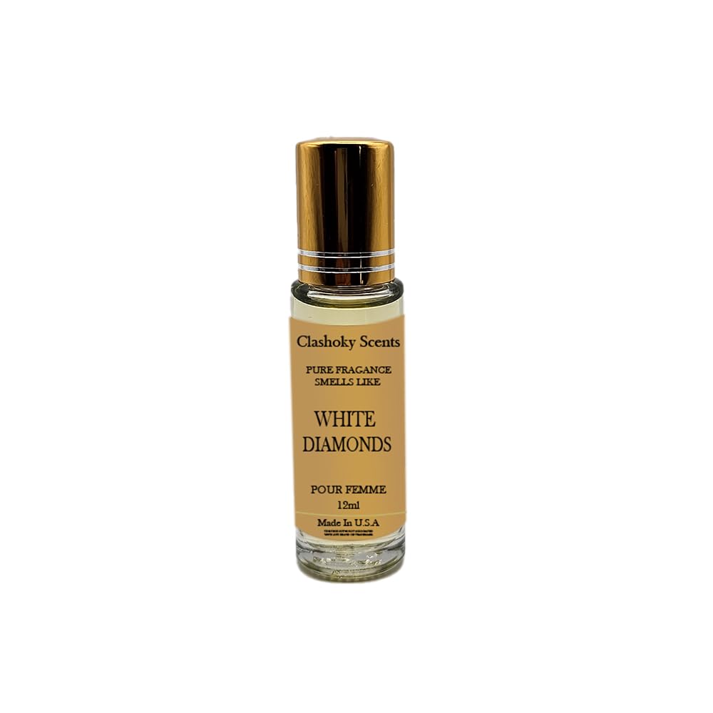 Clashoky Fragrance Perfume Oils White Diamonds Perfume Roll On Body Oil for Women (12ml) (Pack of 1)