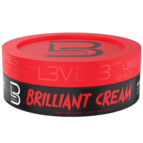 Level 3 Brilliant Cream - Improves Hair Texture and Shine - Delivers a Natural Hair Style Look L3 - Hydrates your Hair - Level Three Hair Cream