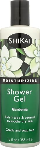 ShiKai All Natural Moisturizing Shower Gel, Gardenia, 12-Ounces (Pack of 3)