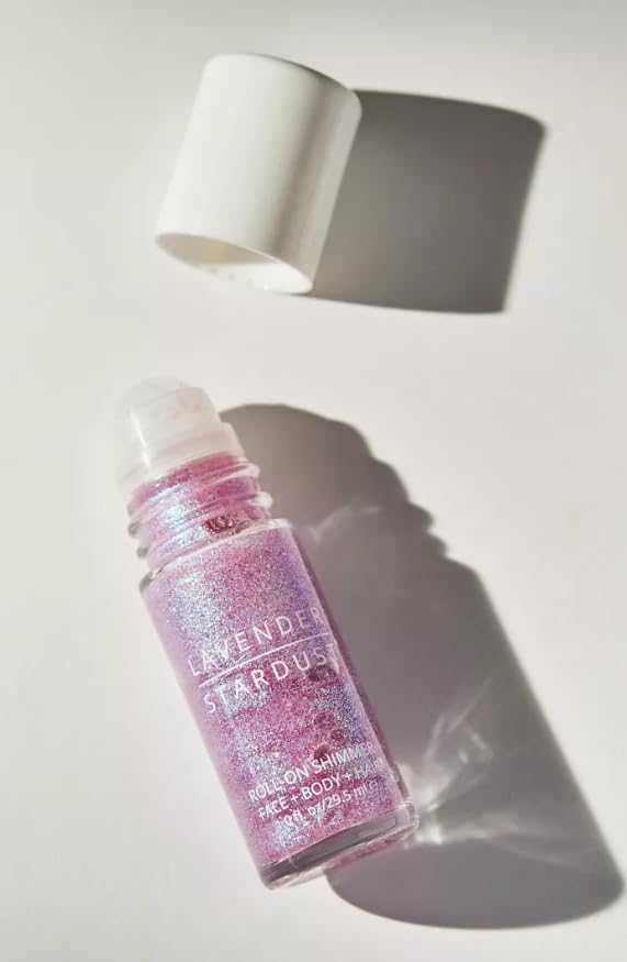 Lavender Stardust Roll-On Shimmer Glitter for Face, Body & Hair - Prism
