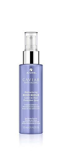 Alterna Haircare CAVIAR Anti-Aging Restructuring Bond Repair Leave-in Heat Protection Spray 4.2 Fl Oz | Strengthens and Protects Damaged Hair