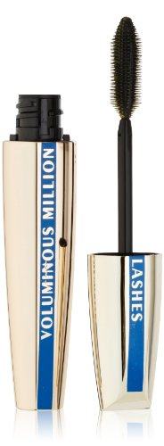 L’Oreal Paris Makeup Voluminous Million Lashes Mascara, Volumizing Collagen Infused Eye Makeup, Amplifying Mascara Brush, Waterproof, Blackest Black