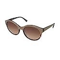Isaac Mizrahi 30212 Womens/Ladies Cat Eye Full-rim Gradient Lenses Sunglasses/Shades (52-18-135, Beige/Tortoise)