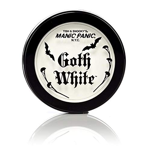 MANIC PANIC Goth White Cream to Powder Foundation - White Foundation for Goth Makeup, Cosplay & Halloween - Full Coverage & Matte Finish