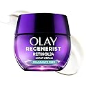 Olay Retinol Night Cream for Women, Anti-Aging Face Moisturizer, Fragrance-Free, Non Greasy - Anti-Wrinkle, Smooth Fine Lines, Hydrating Skin Care