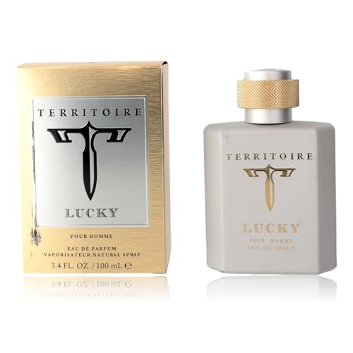 Territoire Lucky Eau de Parfum Spray for Men, 3.4 Ounce / 100 ml