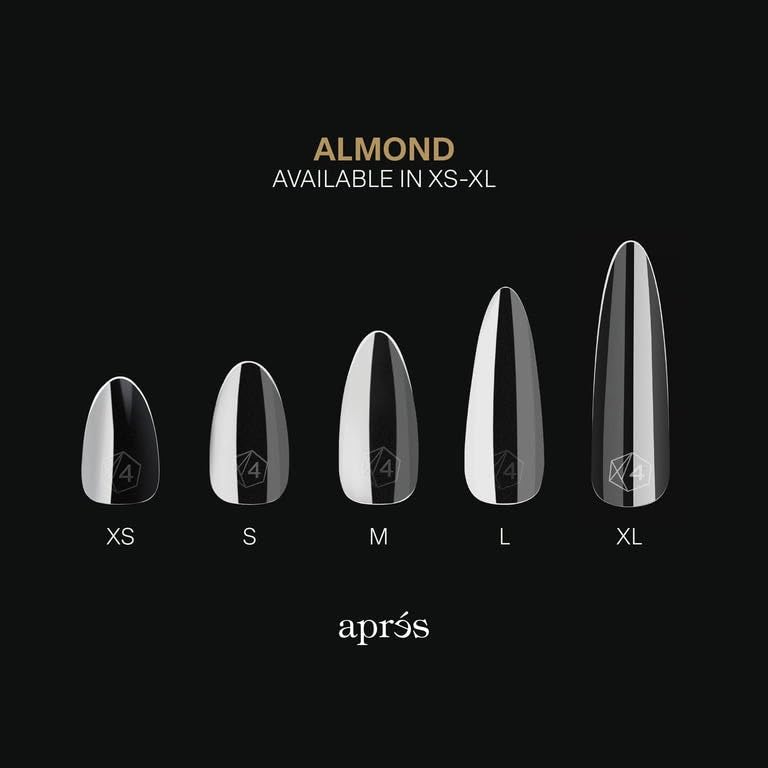 Apres Gel-X® Almond Box of Nail Tips | 280 Gel-X Tips, Soft Tips, 14 Sizes 00-9 | Half-sizes Included (Sculpted Almond Medium, 280 Count) Beauty & Personal Care APRÉS
