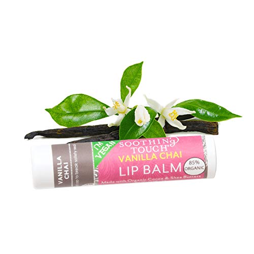 Soothing Touch Vegan Lip Balm - Variety Pack of 2 - Lemon Cardamom and Vanilla Chai Beauty and Personal Care Soothing Touch