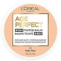 L'Oreal Paris Age Perfect 4-in-1 Tinted Face Balm Foundation with Firming Serum, Fair 10, 0.61 Ounce