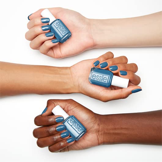 Essie essie nail polish, ferris of them all collection, faded denim blue glossy shine nail color with a cream finish, amuse me, 0.4600 fl. oz. Beauty & Personal Care essie