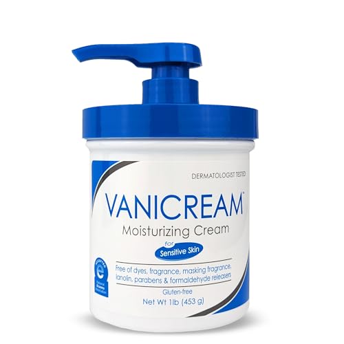 Vanicream Moisturizing Skin Cream with Pump Dispenser - 16 fl oz (1 lb) - Moisturizer Formulated Without Common Irritants for Those with Sensitive