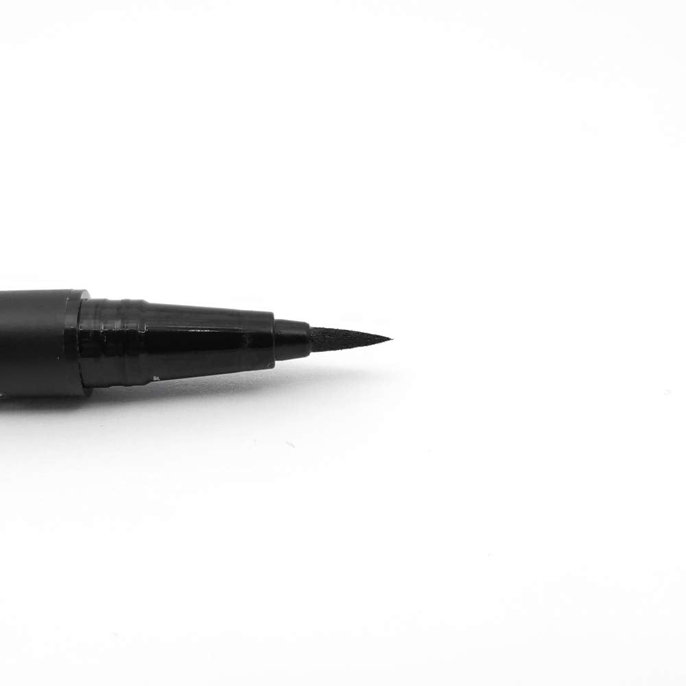 Lash'd Up Glue Liner Pen (Extra Strong, Clear & Black) Magic Self-Adhesive Eyeliner Full-size 0.032 Oz. (2 PCS, Clear & Black, Extra Strong)