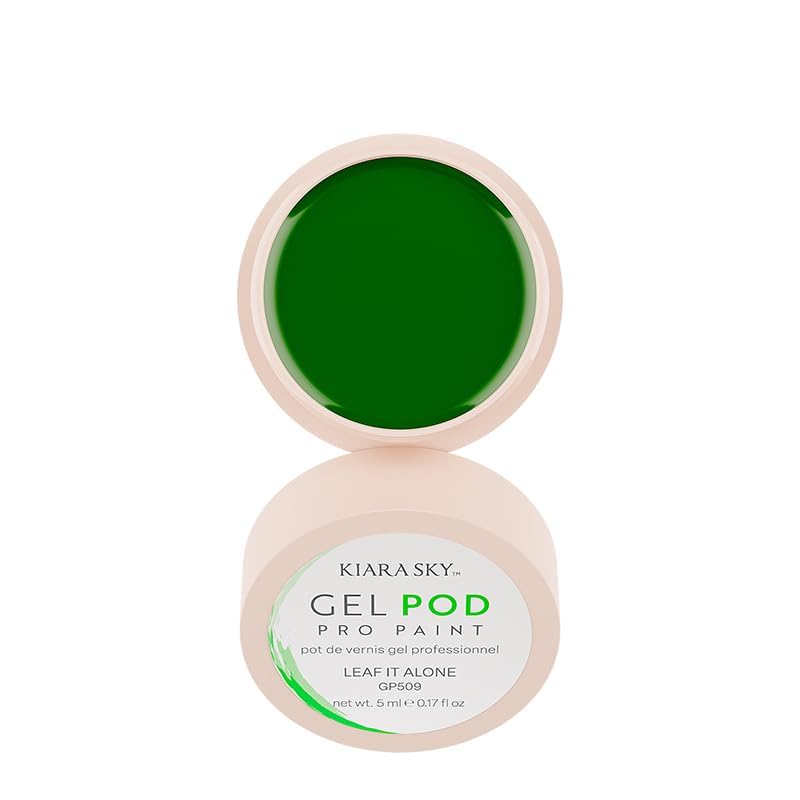 KIARA SKY Professional Nails Gel Art Pod - Ultra Pigmented Gel Art Paints (Leaf It Alone) Vibrant Green Beauty & Personal Care KIARA SKY