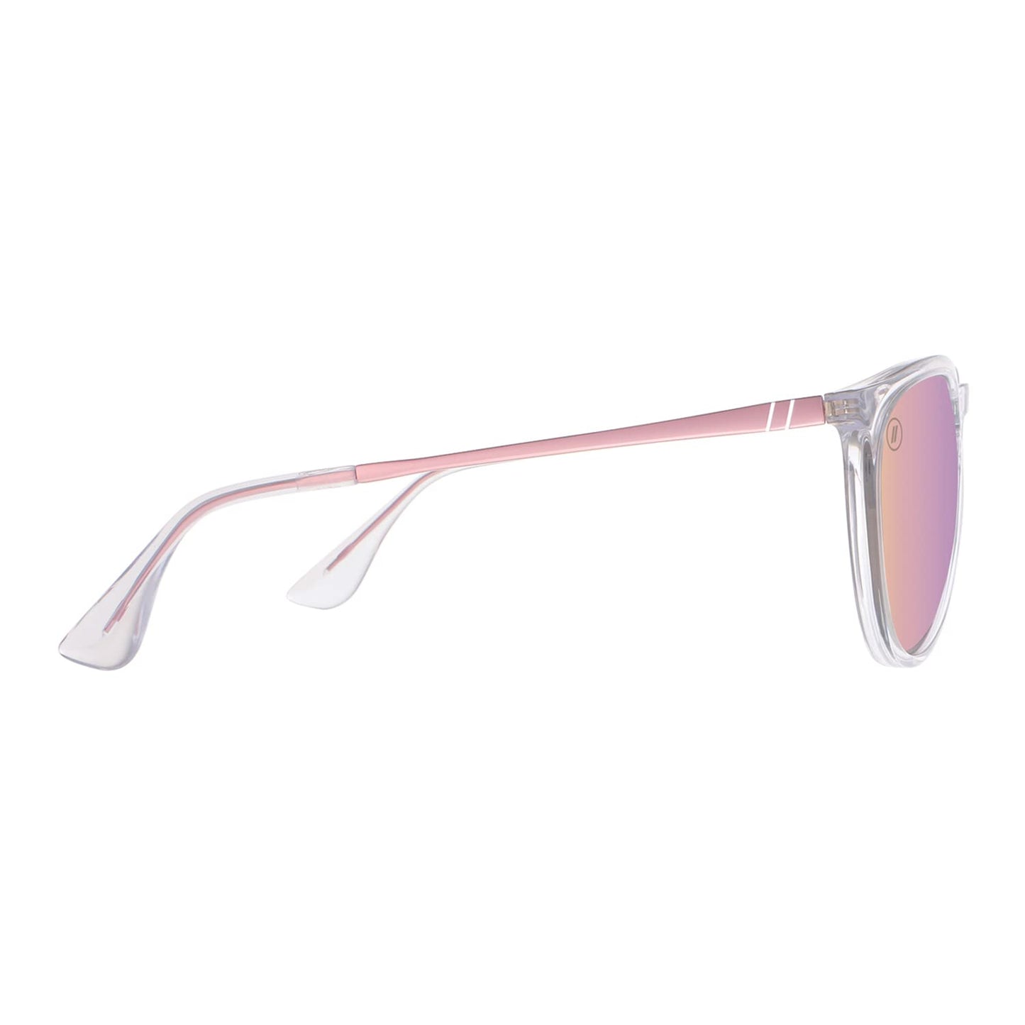 Blenders Eyewear North Park - Polarized Sunglasses - Classic Shape, Mixed Metal Frame - 100% UV Protection - For Women - Aspen Rose