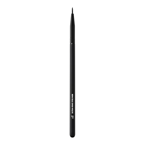e.l.f. Ultra-Fine Eyeliner Brush, Pointed Tip For Creating Clean, Crisp Eye Makeup Looks, Use With Liquid, Cream & Kohl Formulas, Vegan & Cruelty-Free