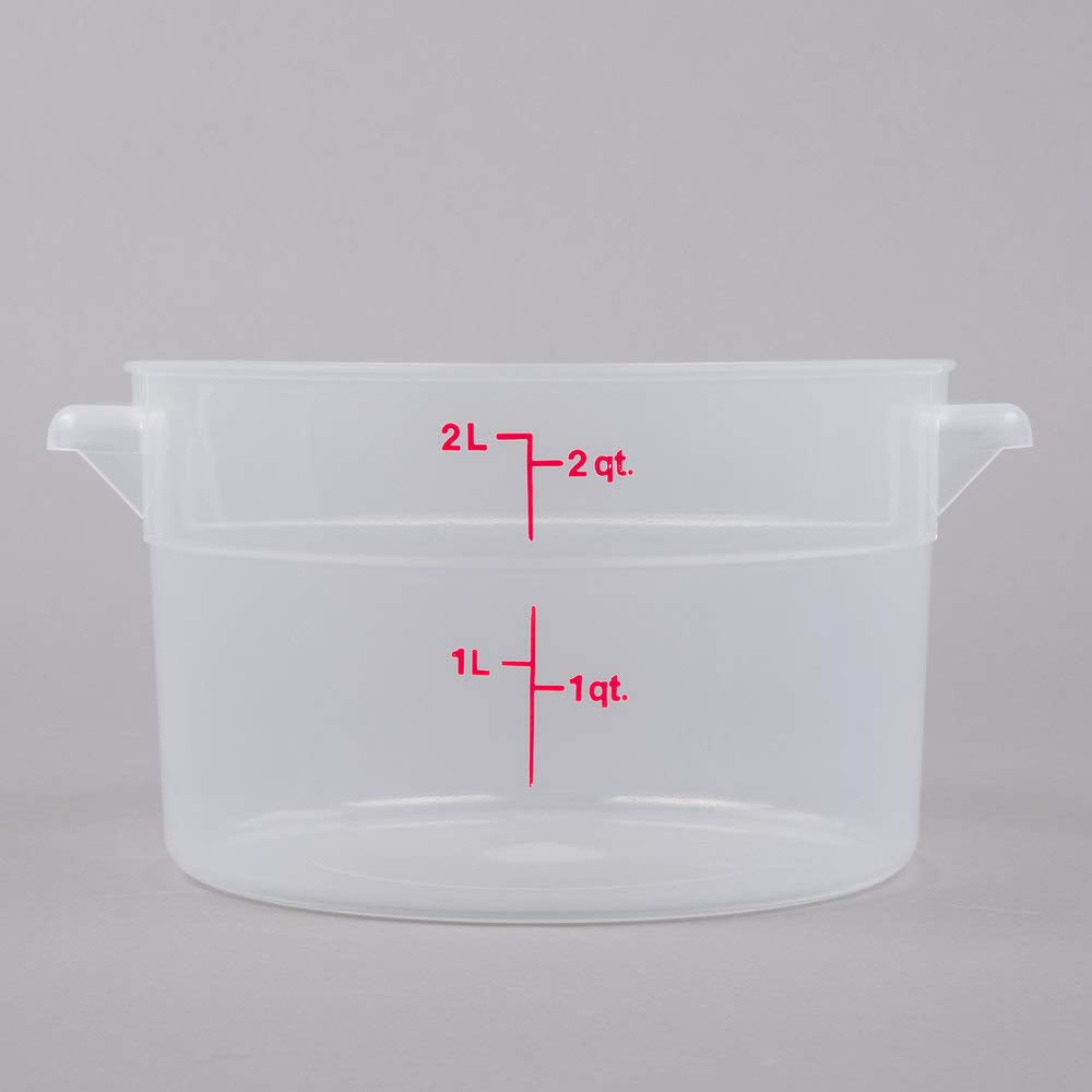 Amz Empire Cambro 2 Qt Round Storage Container With Lid Translucent And Measuring Cup/Container Kit/Kitchen Organization Set