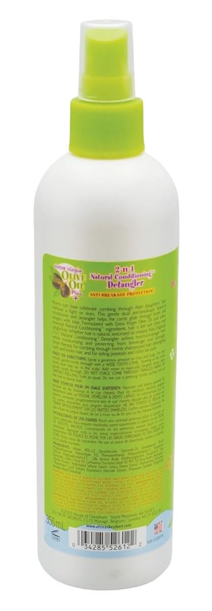 Africa's Best Kids Originals 2-N-1 Detangler 12 Ounce Pump (Pack of 2)