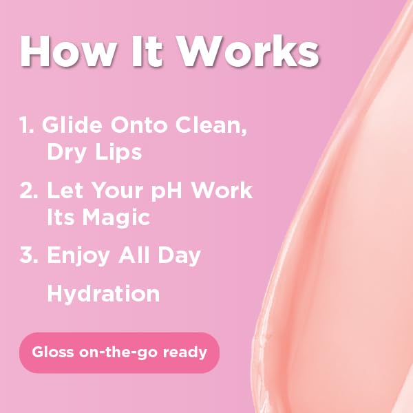 LIVAURA Tinted Lip Gloss for Women, pH Activated Hydrating, Moisturizing, Shiny Lipgloss, Non Sticky LipGloss, Glossy Lip Tint, Lip Shine, Smooth Lip